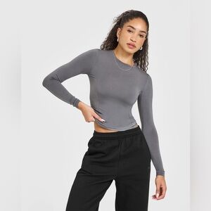 Oner Active Mellow Soft Long Sleeve Top | Ash Grey - M